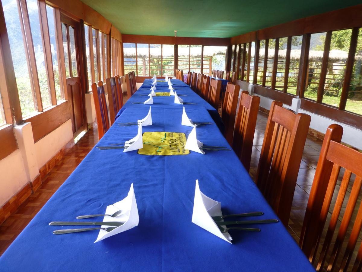 Llactapata Lodge Overlooking Machu Picchu - Camping - Restaurant Салькантай Экстерьер фото