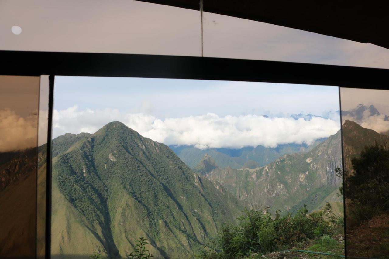 Llactapata Lodge Overlooking Machu Picchu - Camping - Restaurant Салькантай Экстерьер фото